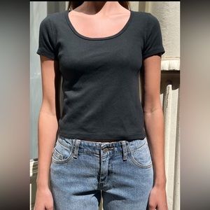 Brandy melville black Zelly basic top